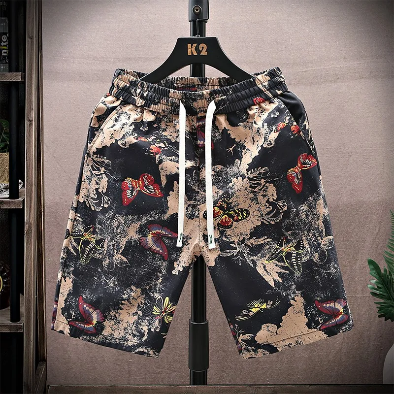 

Летние повседневные свободные шорты длиной до колена, модные молодежные, дышащие, удобные, из полиэстера