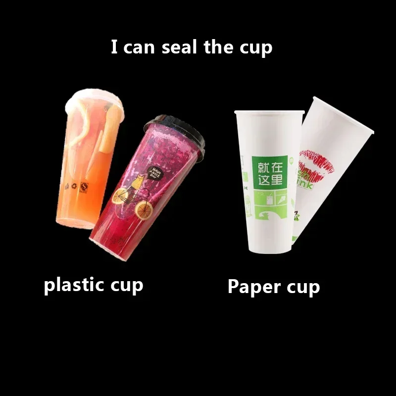 الأجهزة المنزلية آلة ختم الأكواب البلاستيكية 315 واط آلة ختم الأكواب القهوة/الشاي بالحليب 300-400 كوب في الساعة