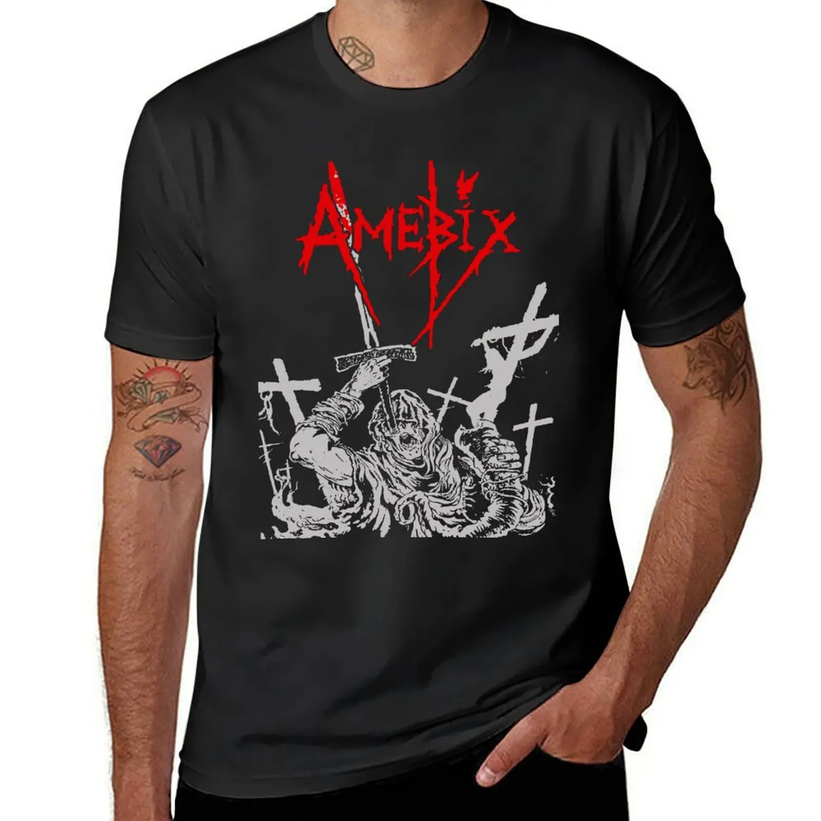 Amebix T-Shirt Jongens Wit Schattige Tops T-Shirts Met Korte Mouwen Voor Heren