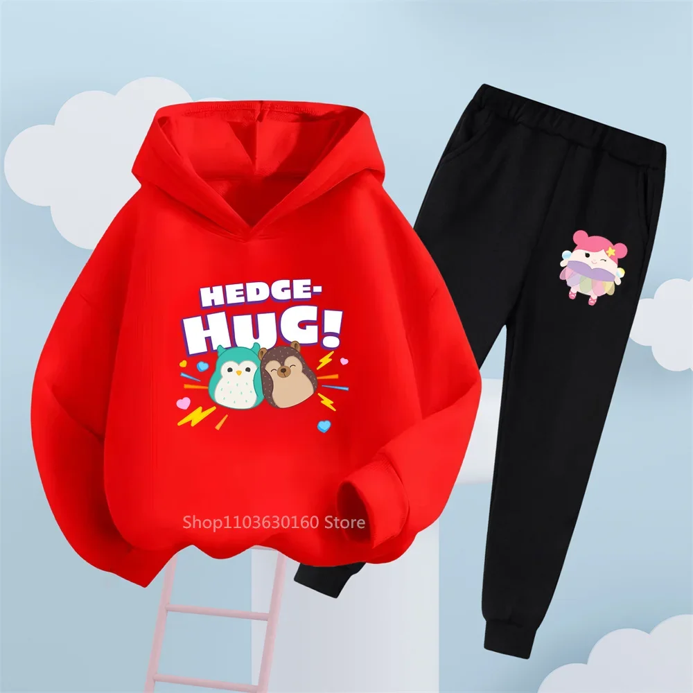 Outdoor Fun with Style: Hoodie Sweatshirt & Joggers with Cute Cartoons - Enjoy the Sunshine in Your Cool Gear!