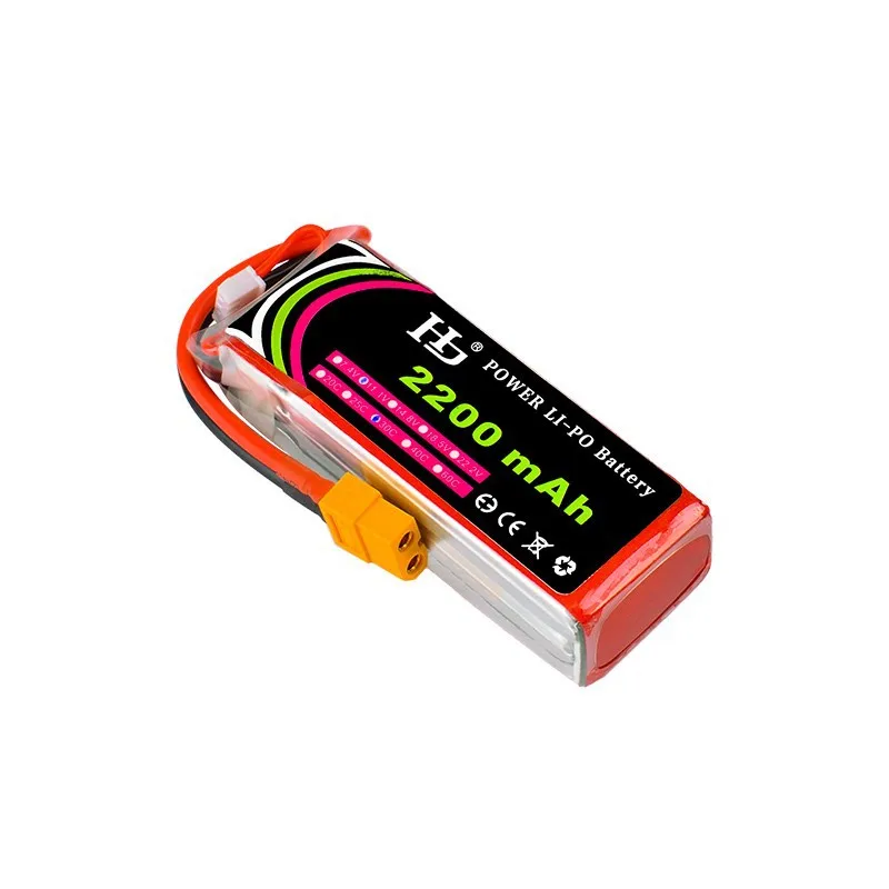 RC Model Airplane Car Boat 2S 7.4V 11.1V 14.8V 22.2V 2200mAh 25C LiPo Battery Pack per HJ