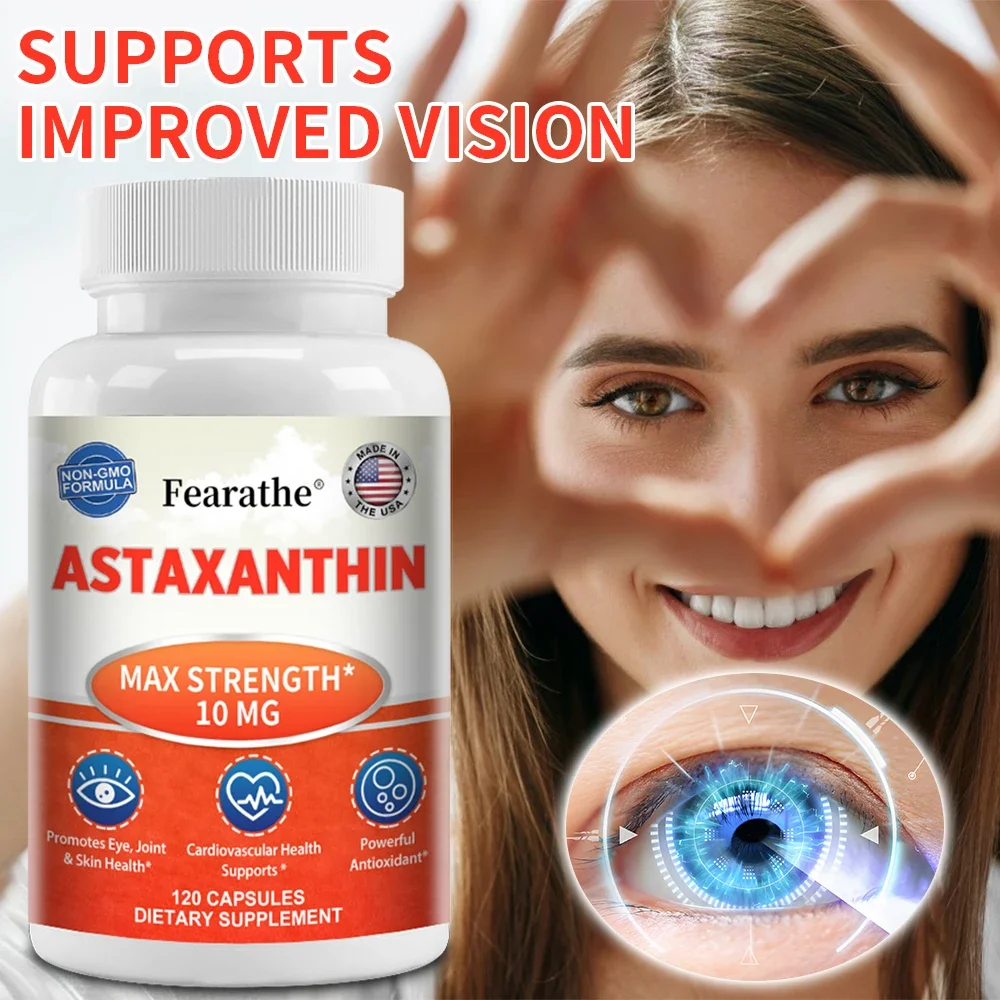 Alliwise Astaxanthin Supplement Capsules for Maximum Cardiovascular Health Accelerated Metabolism Supporting Eye Joint Health