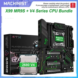 MACHINIST X99 MR9S Motherboard Optional Kit LGA2011-3 Xeon E5 2680 V4 CPU DDR4(MAX 256GB)NVME SATA WIFI M.2 Four-channel tpm2.0
