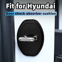 2 4pcs Car Door Closing Sound Deadener Damper Antirust Protective Covers for Hyundai IONIQ Tucson Santa Ix35 Ix45 I10 I30 I40
