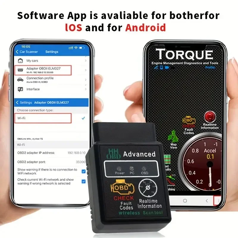 Compact Obd2 Wireless Diagnostic Scanner - Unlock Your Car\'S Hidden Potential, No Battery Required