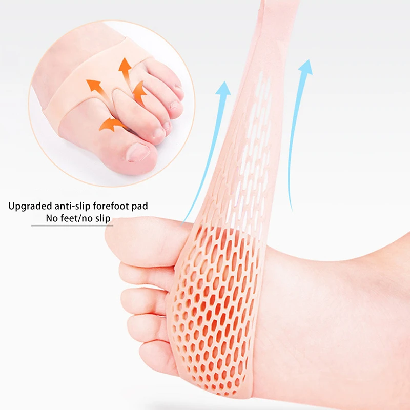 واقيات الكعب من السيليكون، وسادة الأمامية لالتهاب اللفافة الأخمصية للنساء والرجال، للوقاية من آلام القدم #4