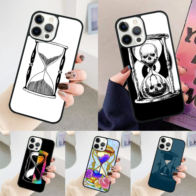 Hourglass phone case Cover For iPhone 14 15 16 Pro Max SE 2020 coque For apple 11 12 13 Pro Max Mini 7 8 Plus