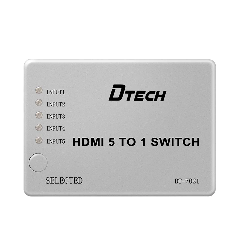 OEM 4K 8K HDMI Matrix SWITCH 5 a 1 HDMI 1.3 Versão HDCP1.2 KVM HDMI SWITCH 5 portas 4K Video SWITCH 5x1 para computador