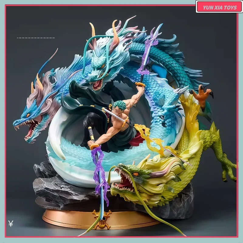 

One Piece Series Gk Black Pearl And Land Of Three Dragons Sauron And Three Blade Flow Супер большая фигурка Модель Орнамент Подарок