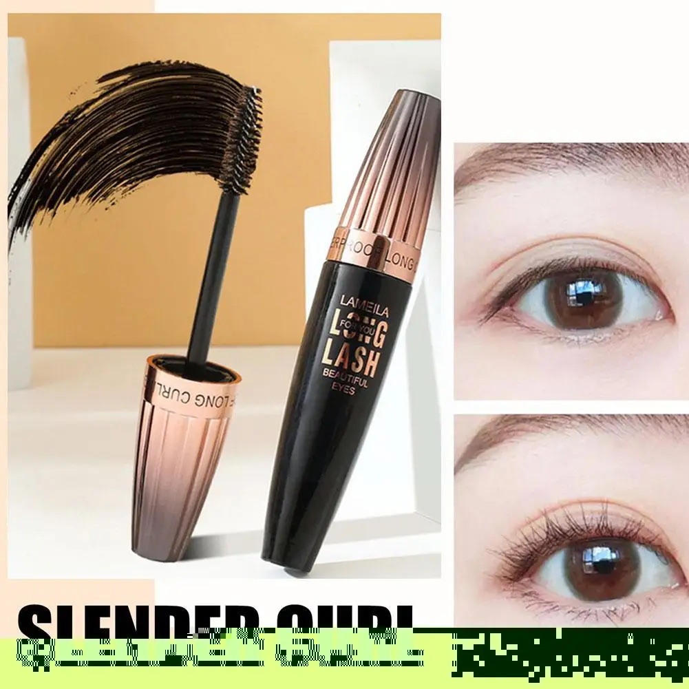 Mascara Waterproof Long Lasting Extension Eyelashes Mascara Eyelash Lengthening Curling Black Makeup Drop Cosmetic Shipping N2Z3