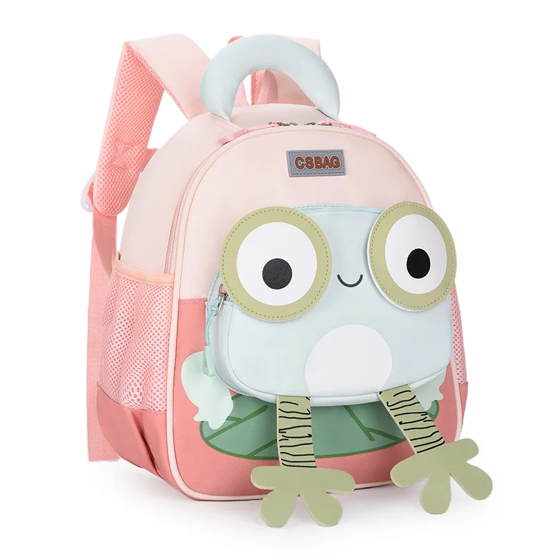 

Рюкзак с изображением лягушки для детей 3-6 лет, стильная школьная сумка для детского сада для мальчиков и девочек, легкая сумка для книг
