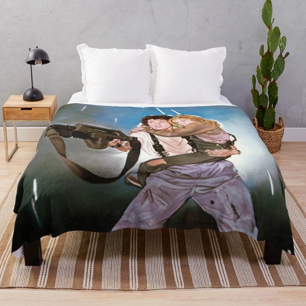 Aliens Ripley and Newt Throw Blanket for babies blankets and throws Comforter Blankets