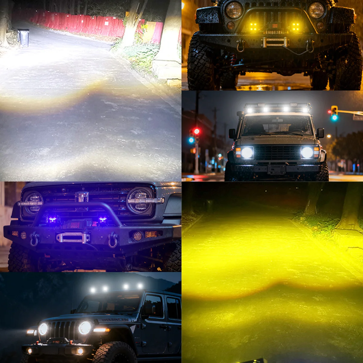 High Brightness LED Work Light for Motorcycle For Tractor Truck ATV Off Road Vehicles Auxiliary Aluminum Alloy Body
