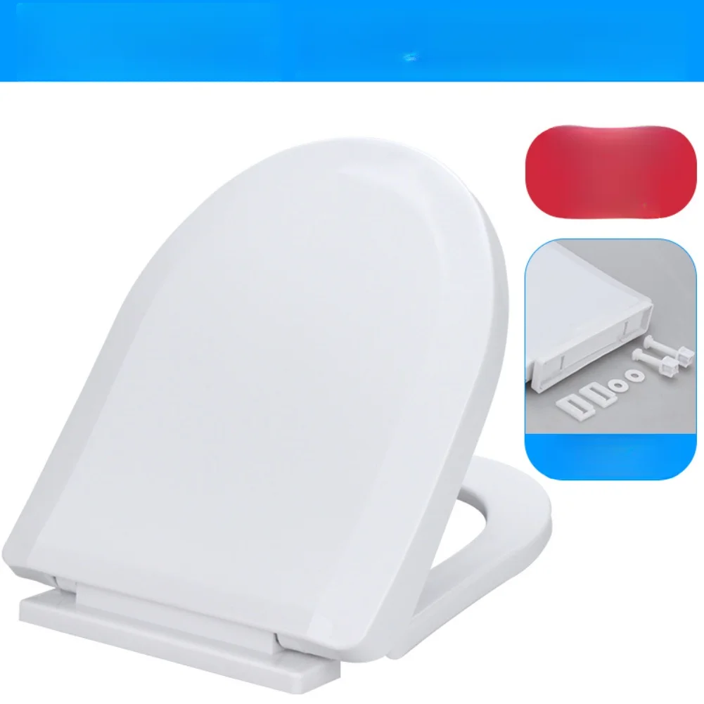 Thickened Soft Close Toilet Seat For Quick Release PP Material Oval Shape Potty Training Cover For Home Daycare Use