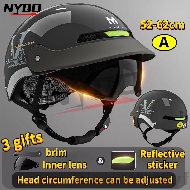 

Мотоциклетные шлемы для мужчин и женщин, регулируемая окружность головы, для электромобилей, летние