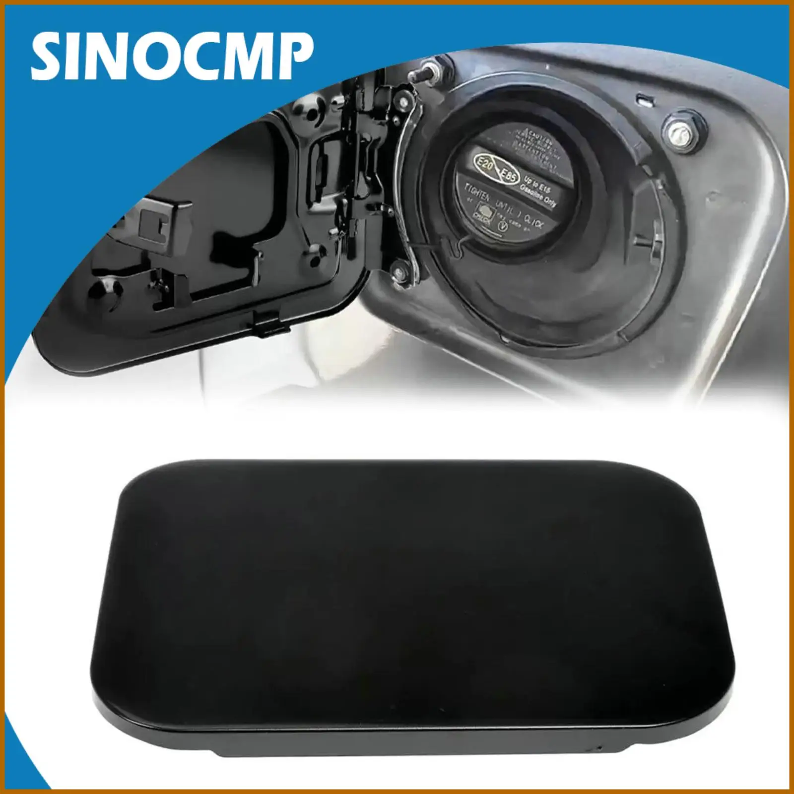 

Fuel Filler Tank Cover for Toyota Sienna 2011-2019 Direct Replacement Rear Black Primer Metal Durable and Reliable Cover