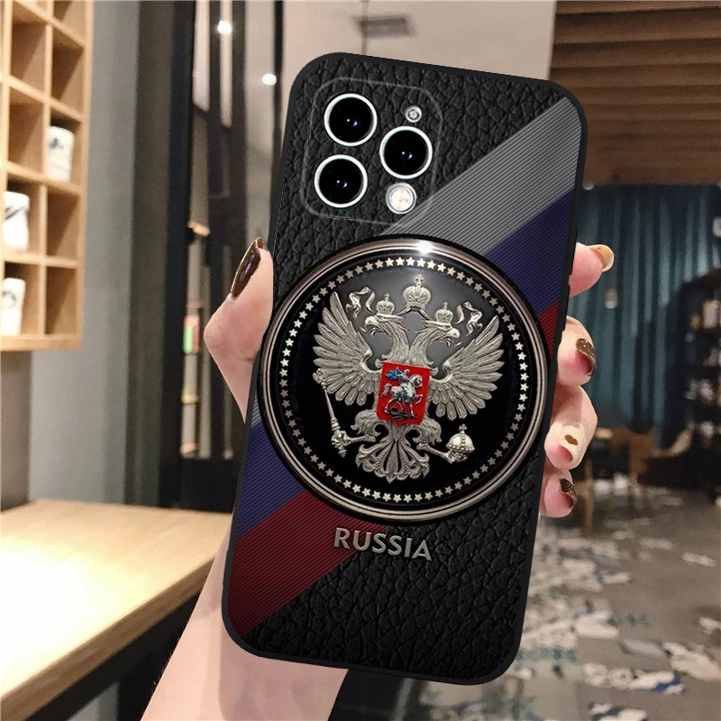 Russia Flag Phone Case For iphone 17 Pro Max Air 17 16 15 14 13 Pro Max 15 16 Pro 15Plus