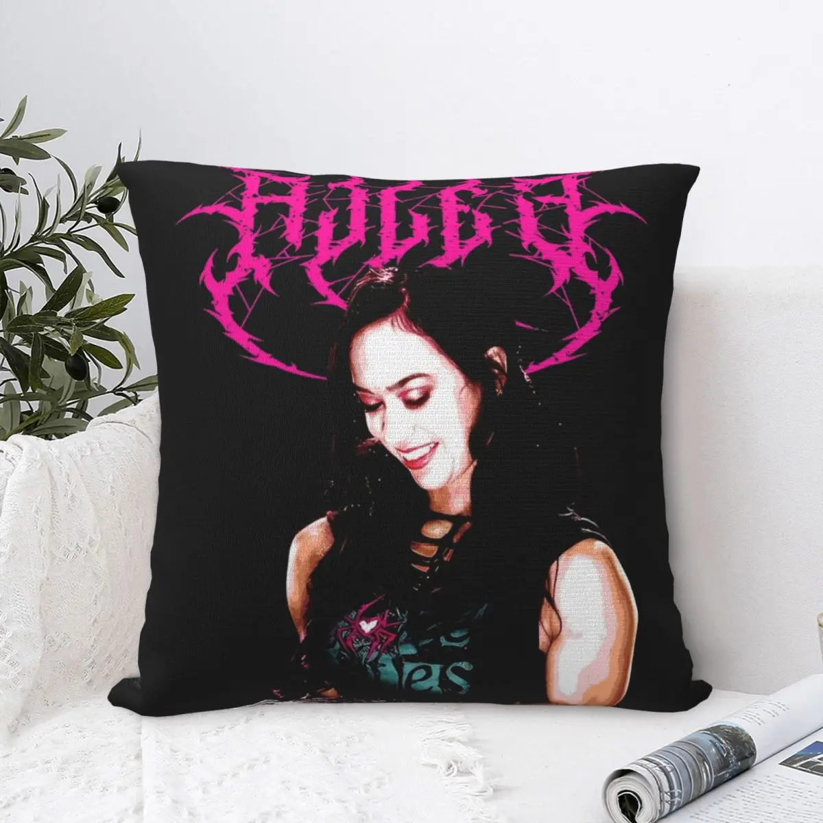 AJ Lee Death Metal Pillowcases Seat Cushion Cover Creative Pillow Cover 40*40