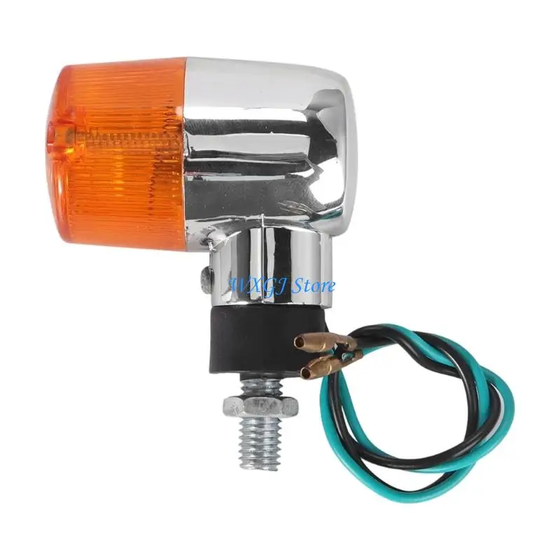 37JE Compact Size Mini Turn Light Lamp for Small Retro Bikes Universal Adapter