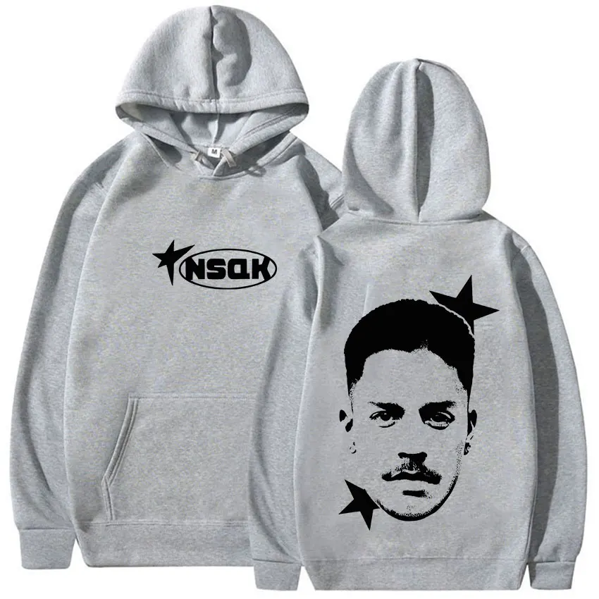 مغني الراب NSQK ATP AUN TE PIENSO ألبوم جولة 2025 ميرش هودي رجالي المشجعين هدية كم طويل البلوز الهيب هوب القوطية البلوفرات هوديس