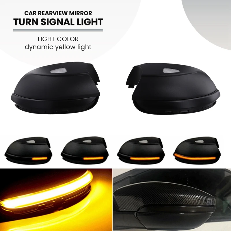 Car Rearview Mirror Dynamic Turn Signal Light LED Door Mirror Signal Light For VW Passat B7 CC