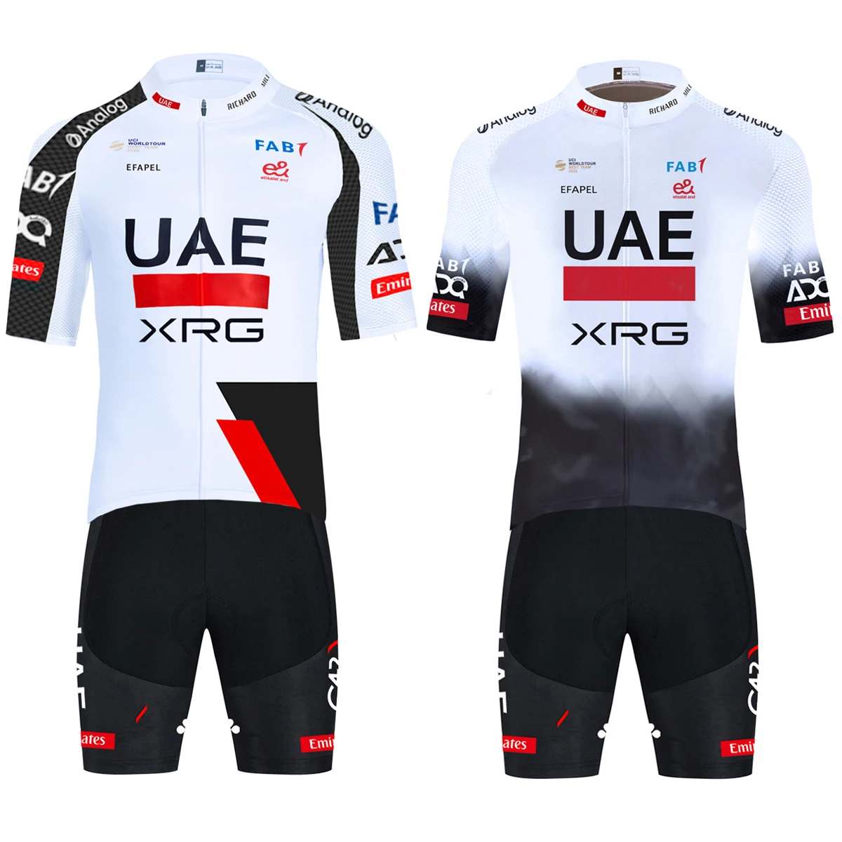 

New 2026 UAE Cycling Jersey White Bike Maillot Pants Set Team Quick dry Ropa Ciclismo Summer Pro Bicycle T-Shirt Clothing