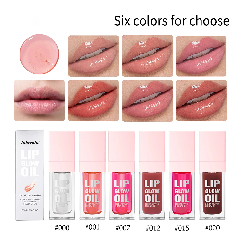 Mirror Water Lip Glow Oil Long-lasting Waterproof Crystal Jelly Oil Lip Tint Moisturizing Non-stick Cup Lip Oil Care Cosmetics