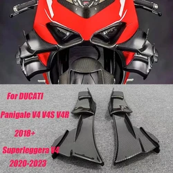 For DUCATI Superleggera V4 Winglets 2018-2022 Panigale V2S V4 V4S ABS Carbon Fiber Upper Lower Side Fixed Wing Motorcycle Access