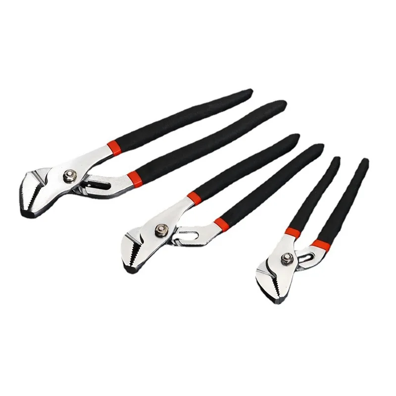 1Pc 6/8 Inch Straight Jaw Tongue and Groove Pliers Water Pump Pliers Groove Joint Pliers Carbon Steel High-Visibility Handle