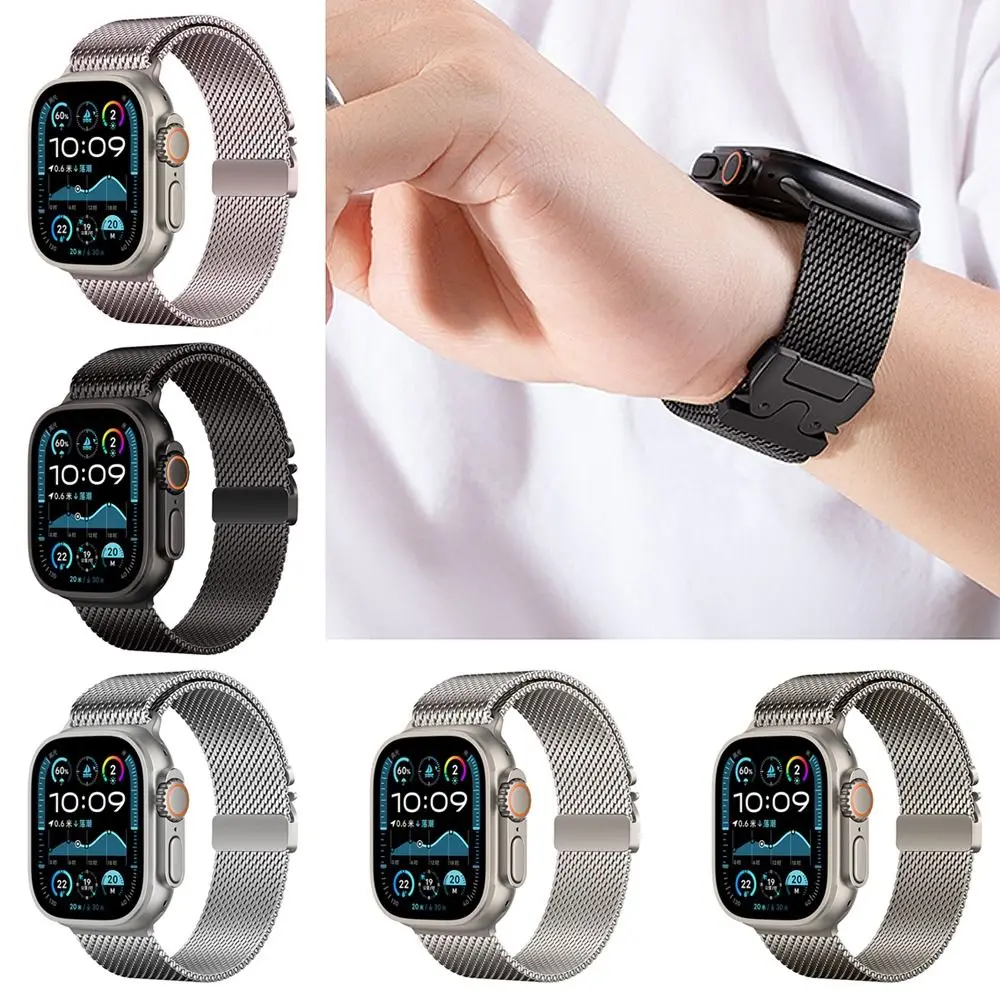 

for Apple Watch Band 38mm 40mm 41mm 42mm 44mm 45mm 49mm Milanese Mesh Loop for iWatch Ultra 2 Series 10 9 8 7 6 SE 5 4 3