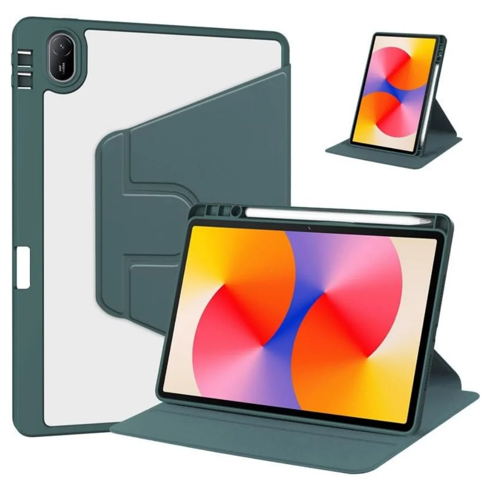 

Вращающийся чехол для Huawei Matepad SE 11 2024 Air 11,5 2025 Pro с держателем для ручек, защитная подставка на 360 градусов, чехол для автоматического пробуждения и сна