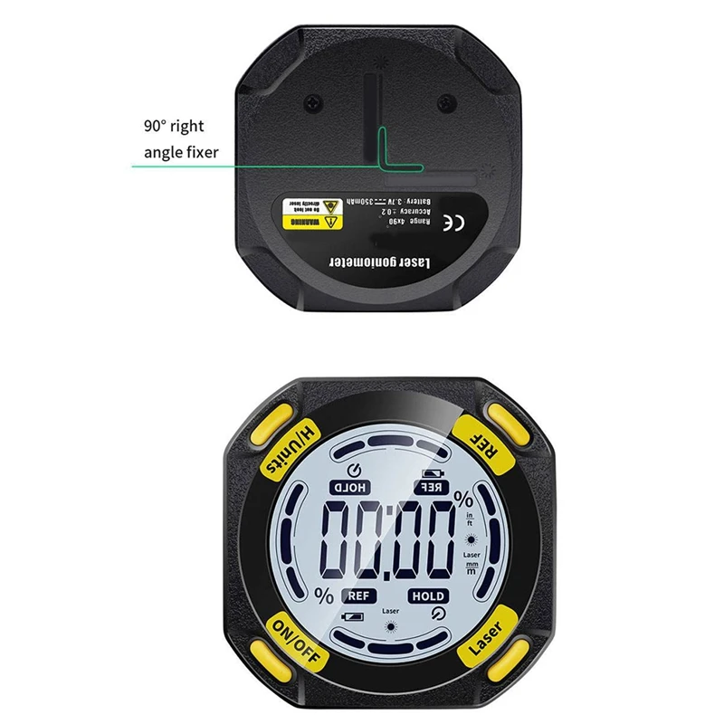 Hot Laser Digital Protractor Angle Measure Inclinometer 3 In 1 Laser Level Box Type-C Charging Angle Meter Measuring Tools