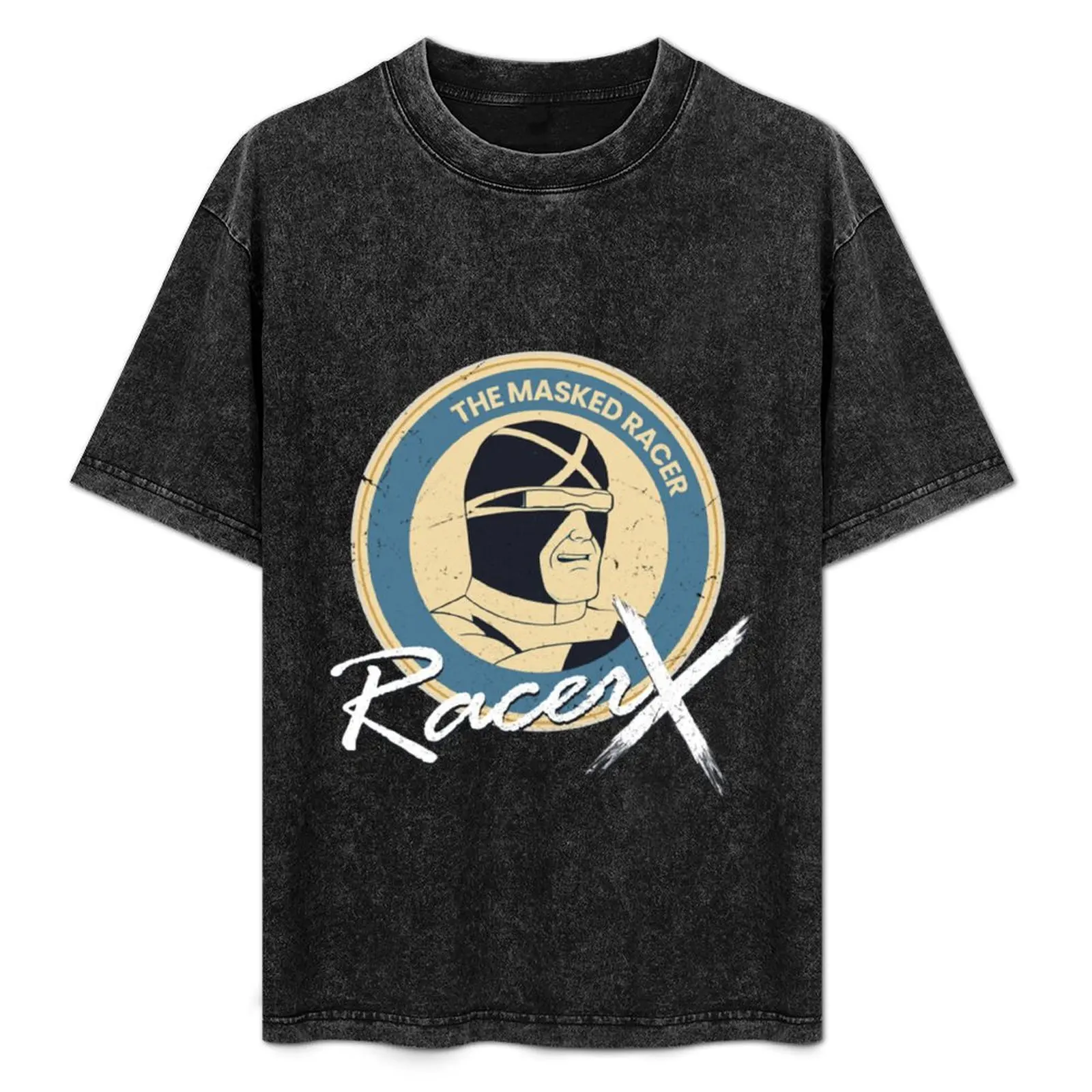 

the masked racer x blue emblem T-Shirt graphic shirts summer clothes Aesthetic clothing oversized t shirts for men