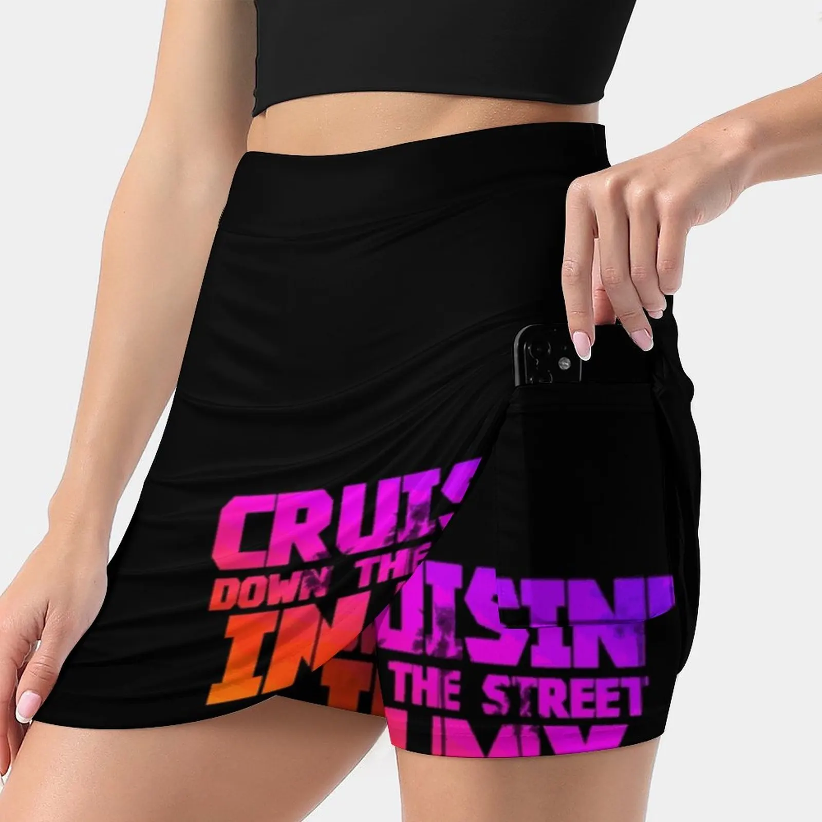 

Cruisin' Summer Women'Sshorts Skirt 2 In 1 Fitness Yoga Skirt Tennis Skirts Cruisin Cruising Down The Street Eazy E Rap Hiphop