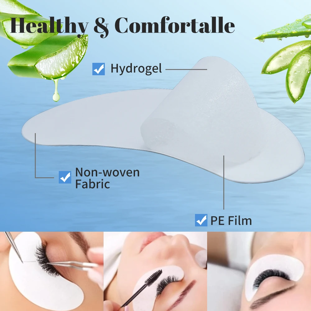 200/300/400 Pairs Hydrogel Eyelash Patches Lash Lift Makeup Gel Under Eye Pads Patches for Extension Eyelash Extension Patch