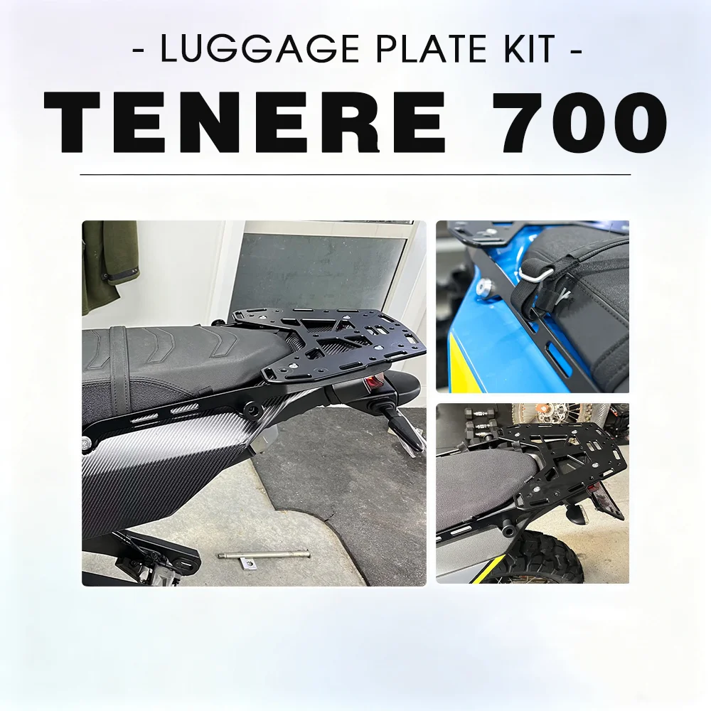 

Багажная пластина Tenere 700 2025 для Yamaha Tenere 700, багажник для увеличения стойки TENERE T700, кронштейн для седельной сумки, боковой багажник