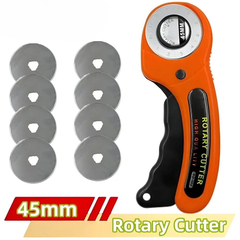 Scissors Tool Dress Clothes Making DIY Tool Rotary Cutter 45mm Card Paper Sewing Quilting Roller Fabric Cutting Tailor