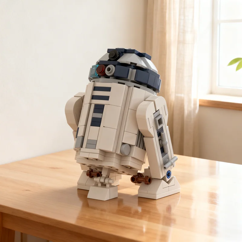 248-teiliges MOC Mini R2 D2 Star Battle Modell Baukasten Weihnachtsgeschenk Spielzeug Kreative DIY-Idee Lernspielzeug für Kinder