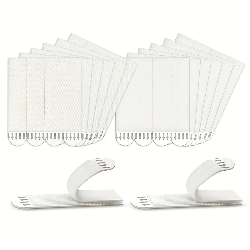 12 peças de velcro adesivo sem vestígios e fácil de remover para fixar molduras de fotos, pendurar quadros sem deixar resíduos de adesivo.