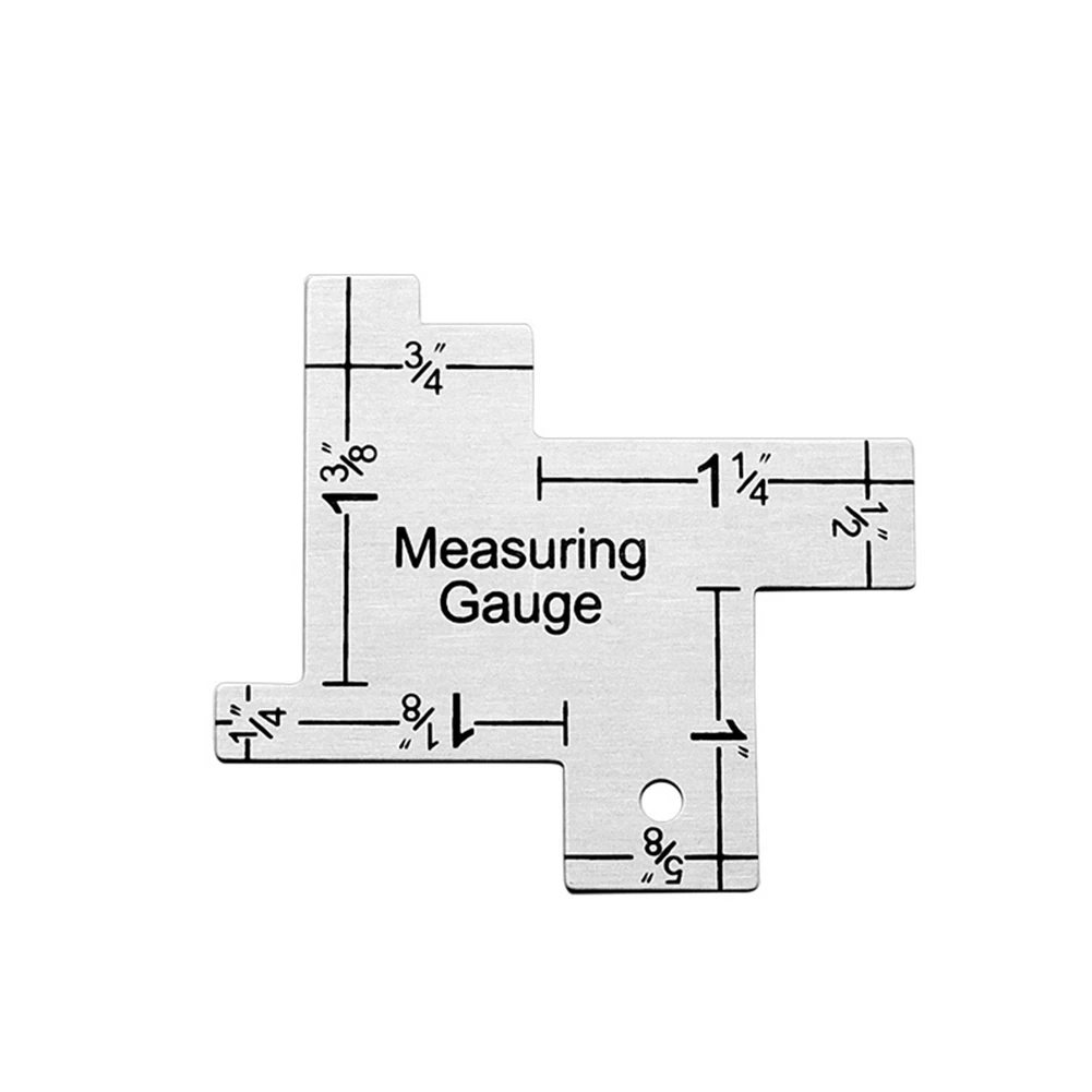 Measuring Tool Measuring Gauge Metal Quilting Tailor Ruler Template Sewing High Quality Easy Storage For Measuring