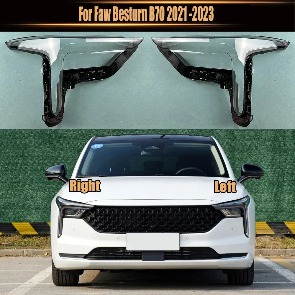 

For Faw Besturn B70 2021-2023 Lamp Case Headlamp Cover Shell Transparent Lampshade Headlight Cover Lens Glass Caps