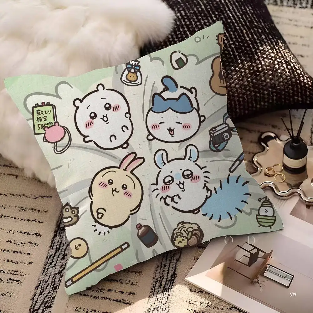 Cartoon C-Chiikawas Pillow Anime Pillow Sofa Bed Head Pillow Cover Cushion Cover 45x45 cm Fashion