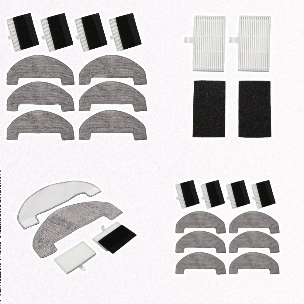 Replacement Filter Mop Cloth Kit For Mova E20 E20 Plus Vacuum Cleaner Parts HEPA Screen And Wet Dry Cleaning Accessories Set