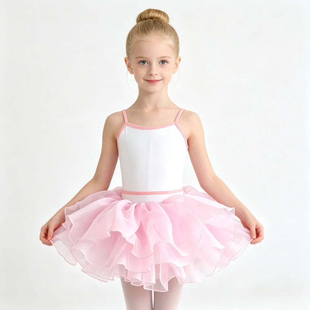 

THEEPER Ballet Leotard, Soft Stretchy Strapless Jumpsuit, Optional with Tulle Skirt for Ballet Dance Class, Dance Costume