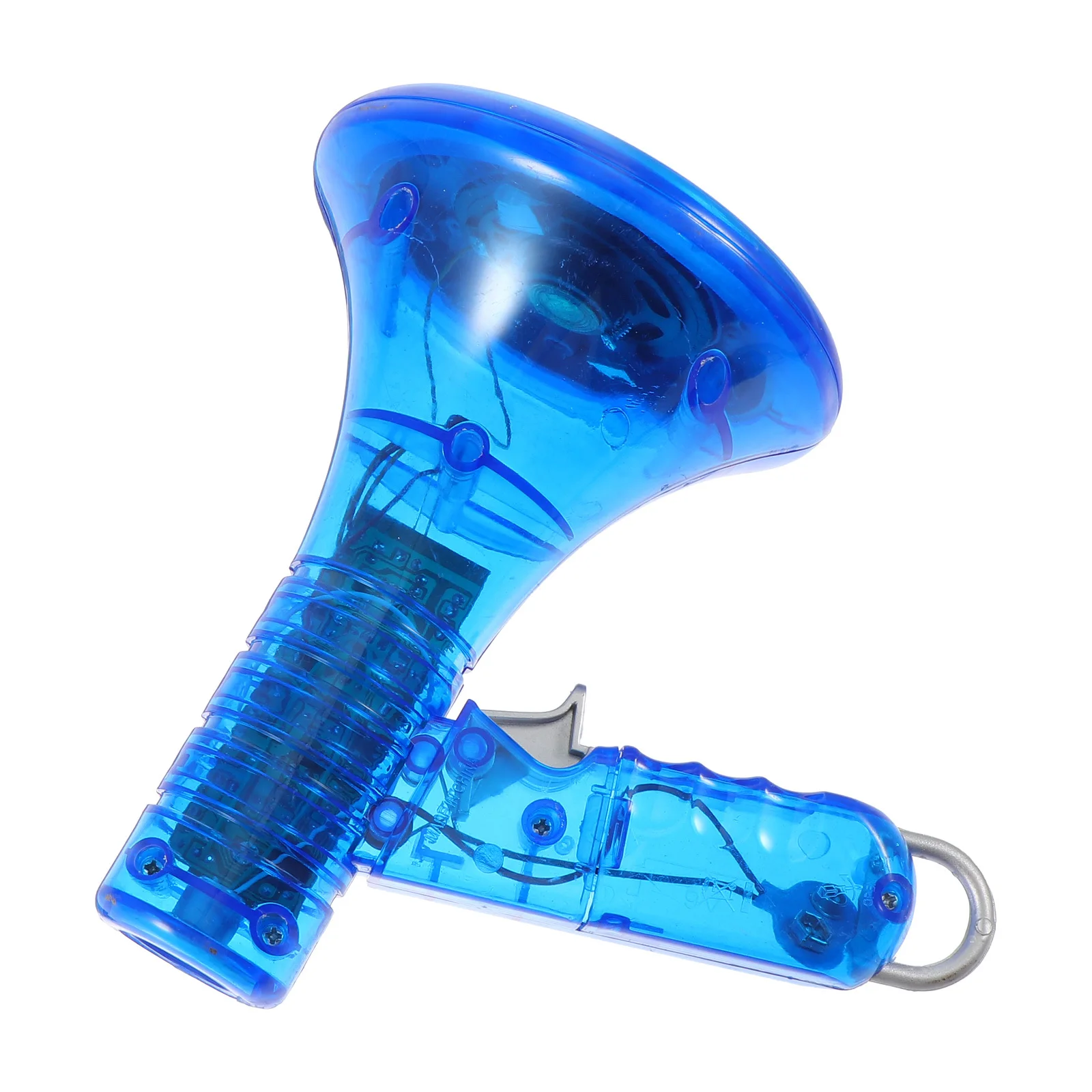 휴대용 음성 변조기 스피커 재미있는 플라스틱 트럼펫 어린이 공연 장난감 음성 증폭기 스피커