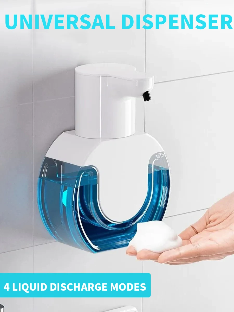 

Smart Soap Dispenser 420ml Touchless Motion Sensor Washing Hand Device Wall-Mounted Liquid Soap Dispenser Liquid/Foam Model