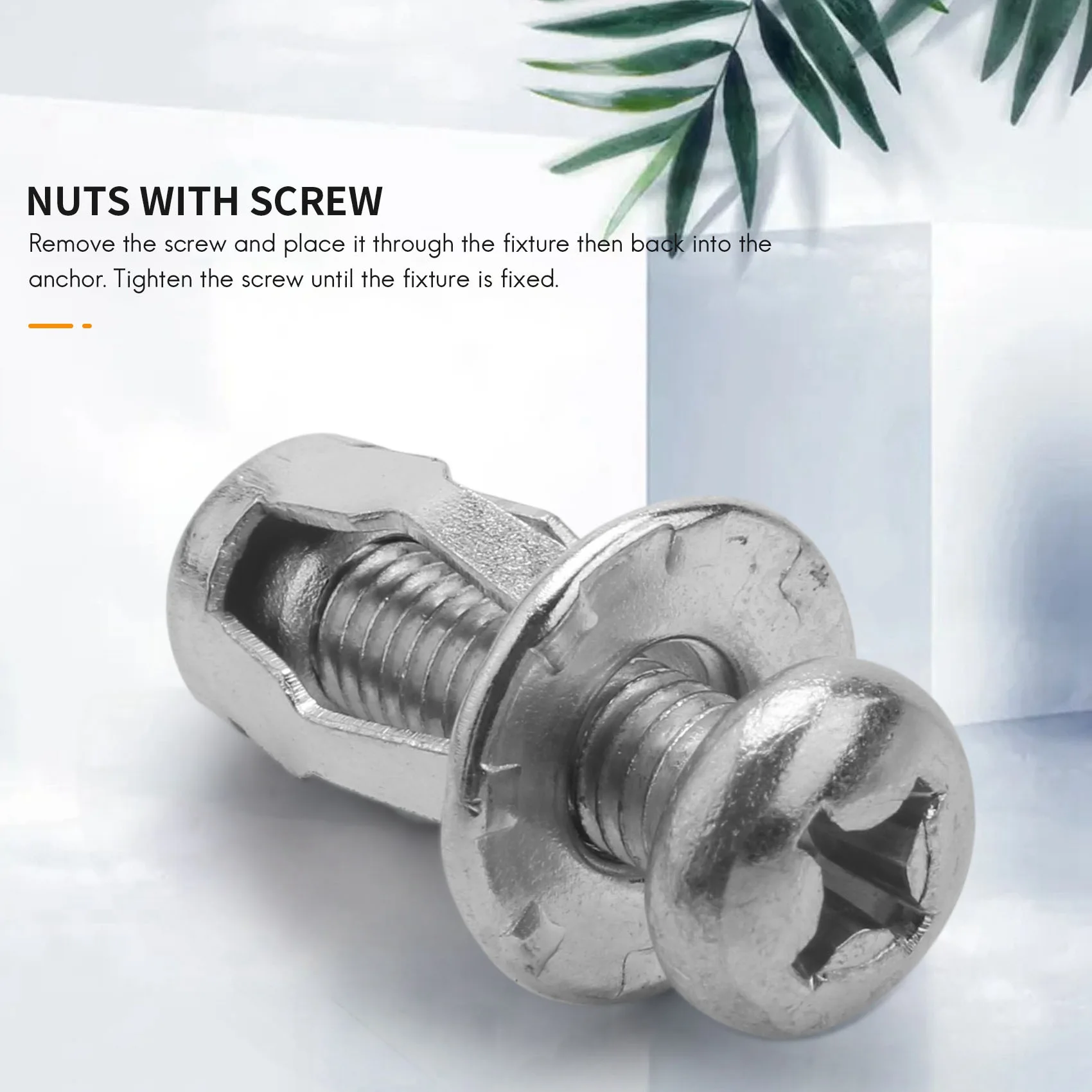 ABMI-20 Pcs Jack Nuts Car Metal Screw Petal Nuts With Screw For Hollow Wall Iron Skin,