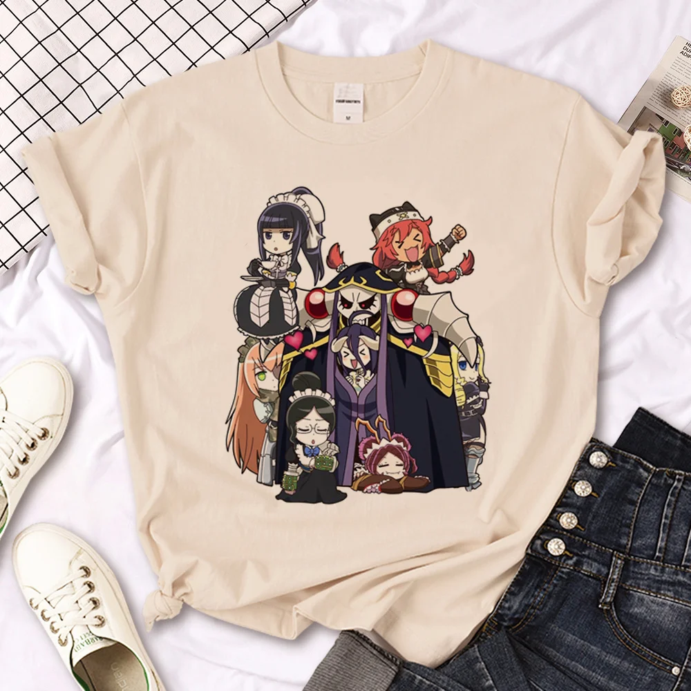 

Overlord tshirt women streetwear Japanese Y2K tshirt female Japanese funny 2000s clothing