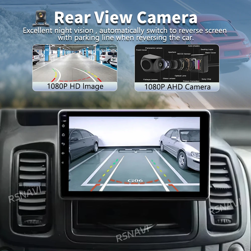 Android 16 Carplay Auto Car Radio For Renault Trafic 2 For Opel Vivaro A For Nissan Primastar 2006 - 2014 Stereo Player Video BT