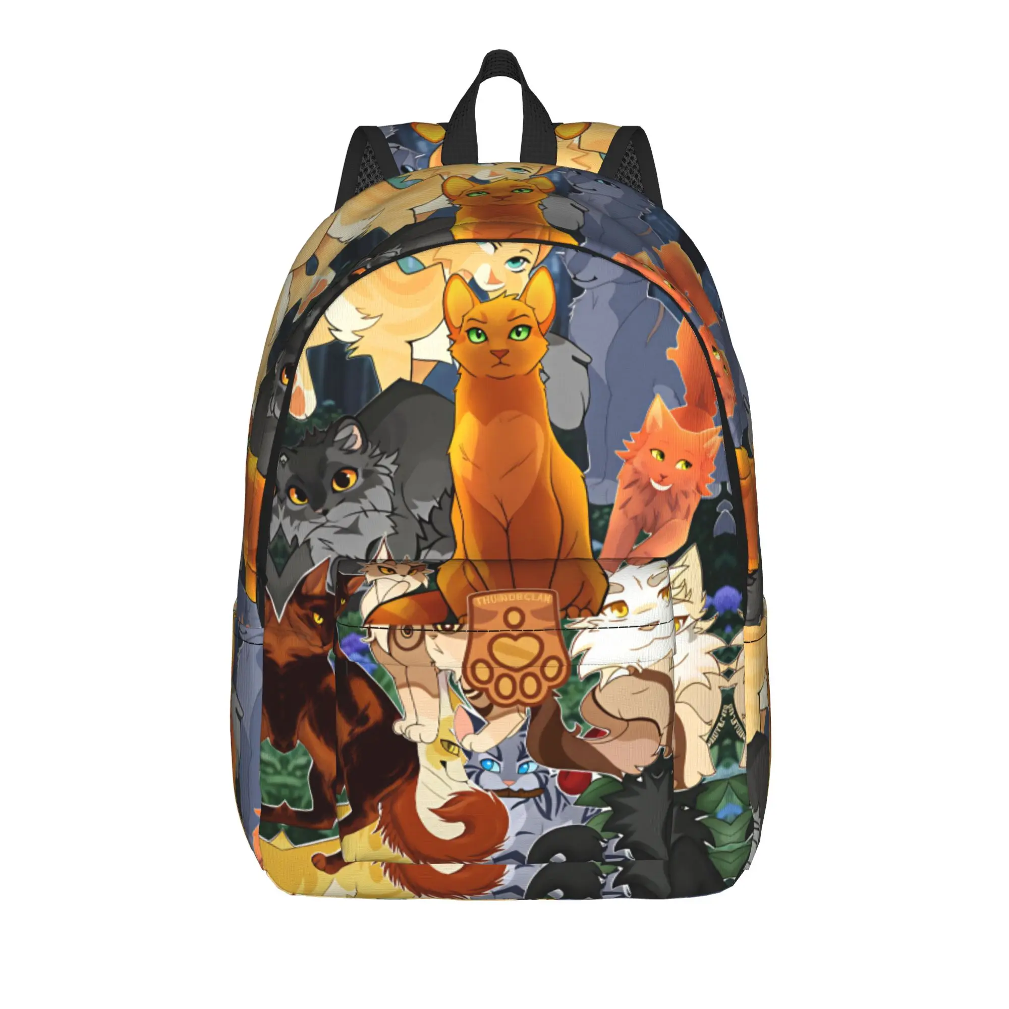 Four Warriors Warrior Backpack  University Backpacks Teen Fun High School Bags Colorful Lightweight Rucksack